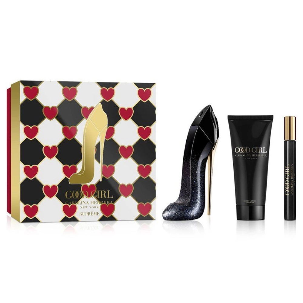 Carolina Herrera Good Girl Supreme dámsky SET 80 ml edp + 7 ml edp + 100 ml BL 
