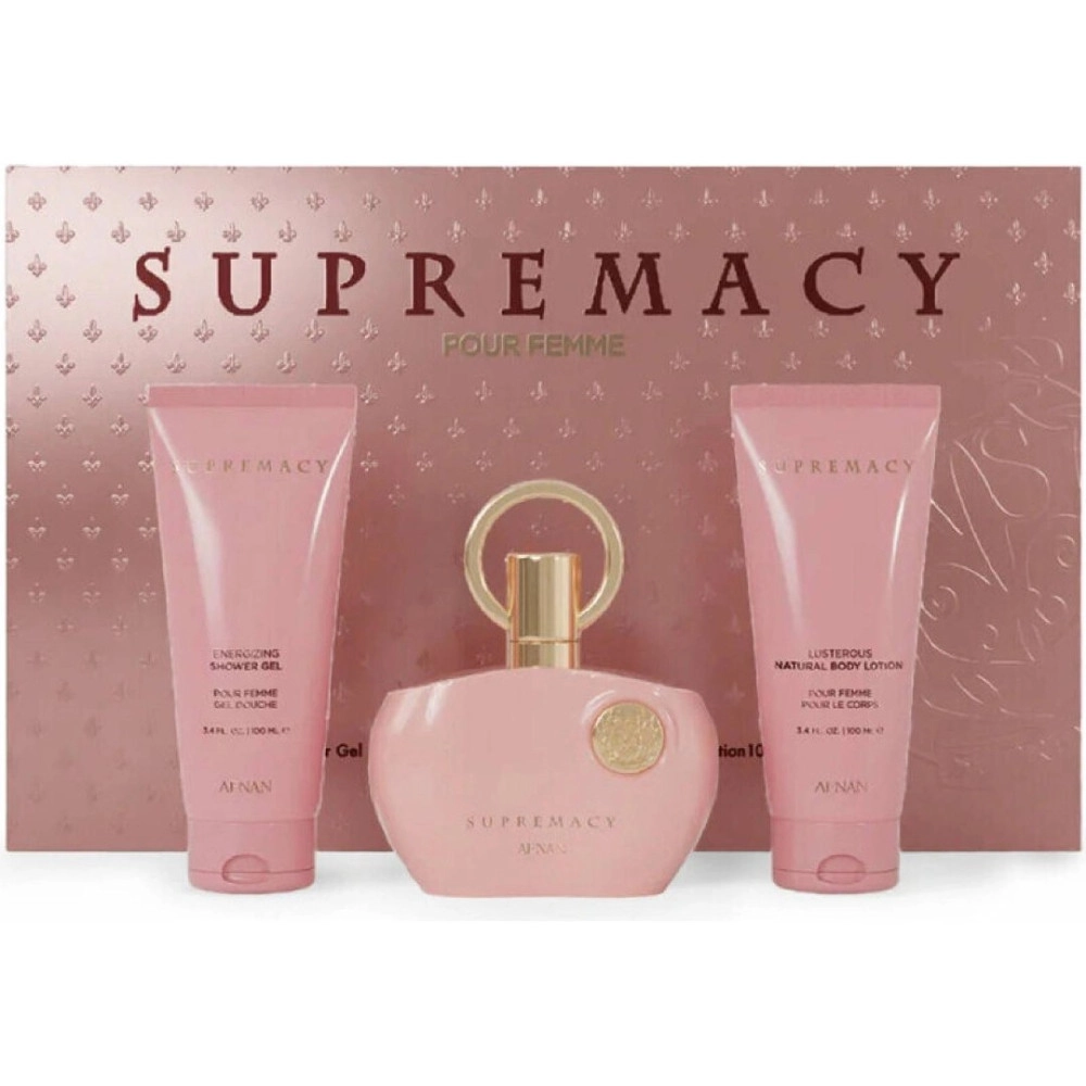 Afnan Supremacy Pink - EDP 100 ml + sprchový gél 100 ml + telové mlieko 100 ml