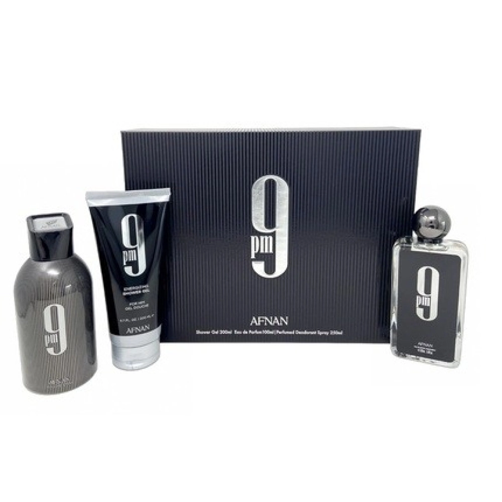 Afnan 9PM pour Homme EDP 100ml + SHG 150ml + DSP 150ml SET 