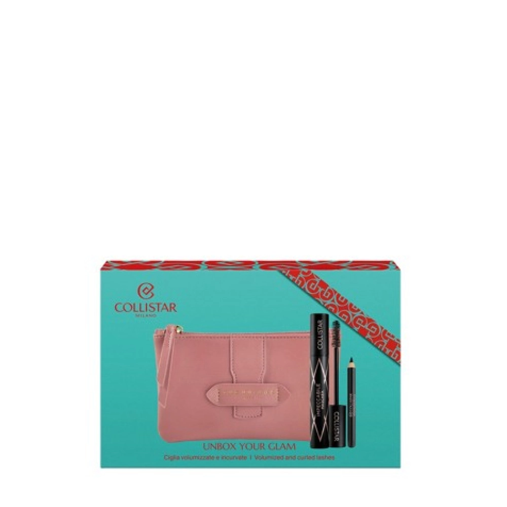 Collistar Darčeková sada Impeccabile SET maskara 14 ml + ceruzka na oči 0,8 g+ kozmetická taška