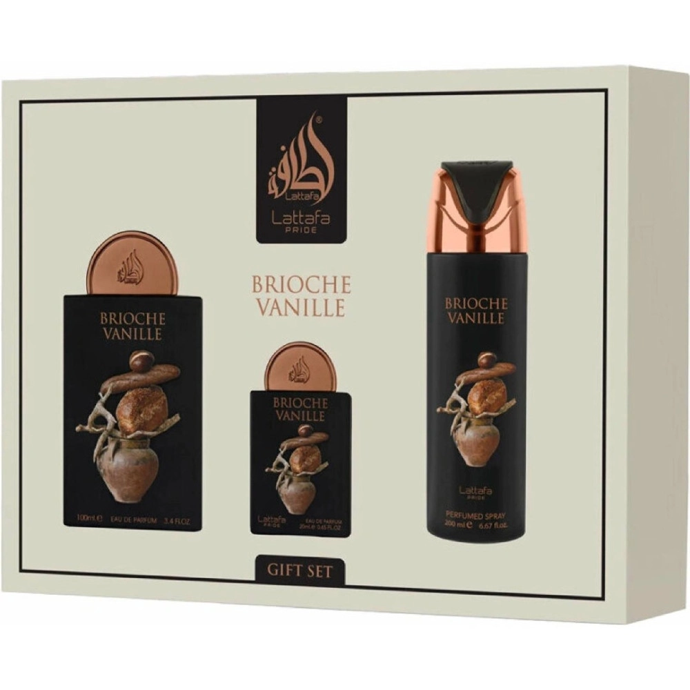  Lattafa Pride Brioche Vanille EDP 100 ml + EDP 20 ml + deospray 200 ml