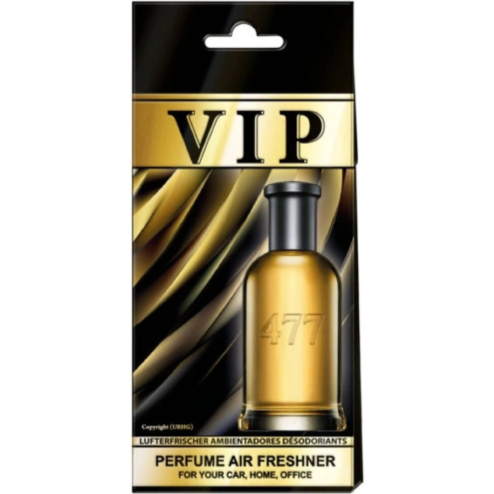 VIP No. 477 parfumový osviežovač do auta 13g. - Hugo Boss Bottled 