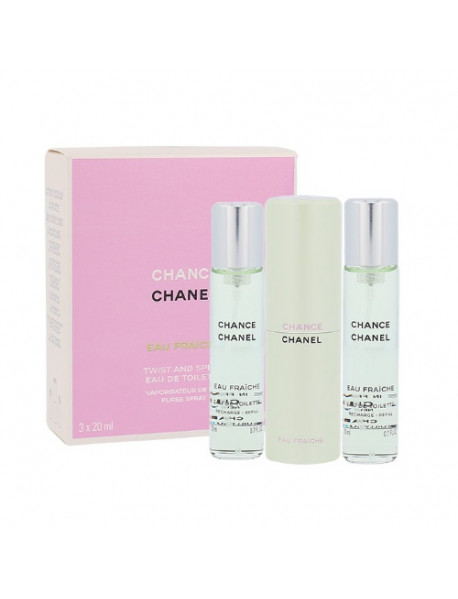 Chanel Chance Eau Fraiche dámska toaletná voda s rozprašovačom 3x20 ml