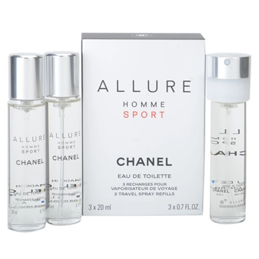 Chanel Allure Homme Sport pánska toaletná voda 3x20 ml náplne Chanel Allure Homme Sport pánska toaletná voda 3x20 ml náplne