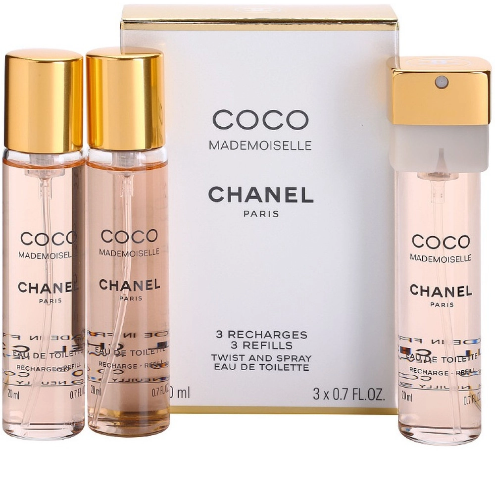 Chanel Coco Mademoiselle dámska toaletná voda 3x20 ml náplne