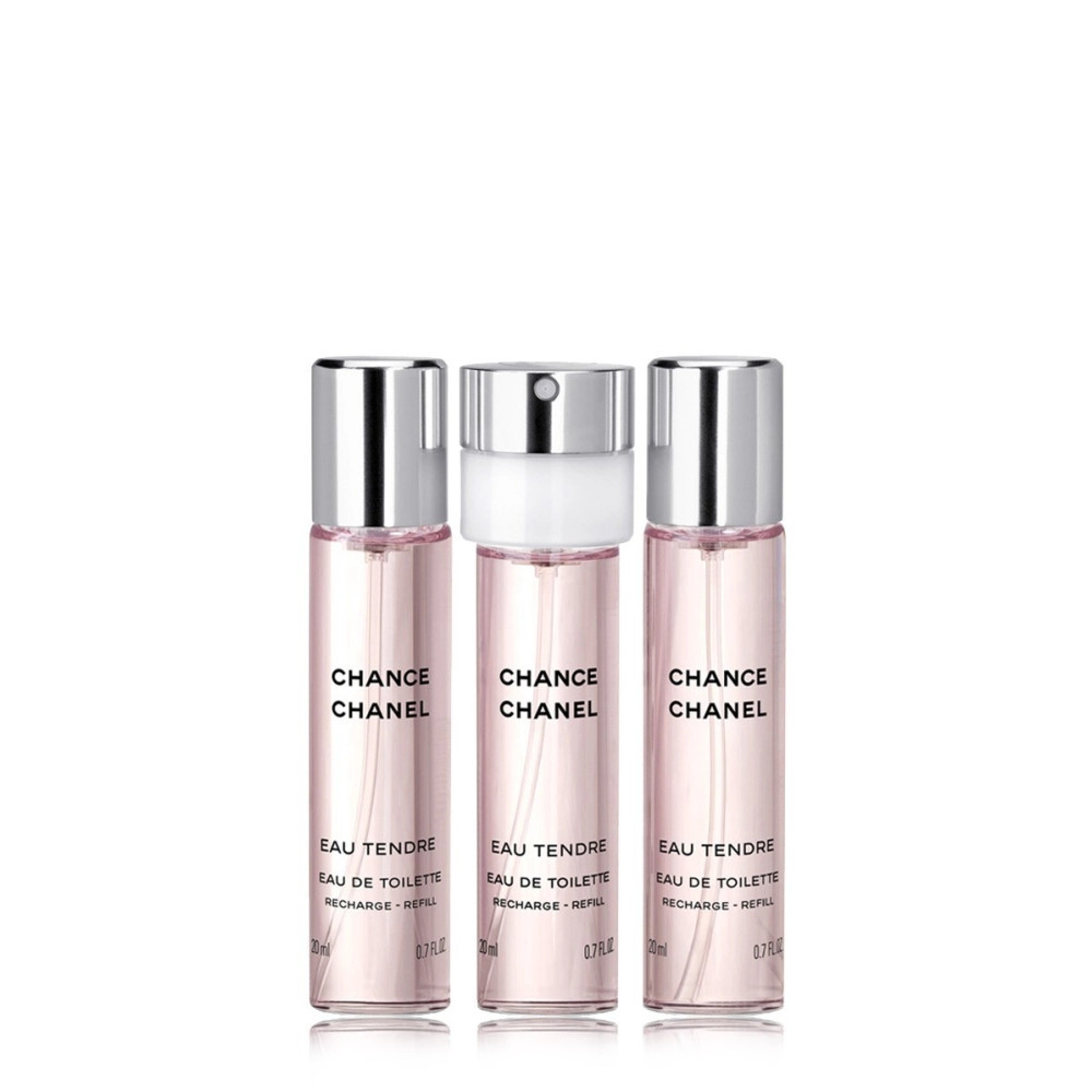 Chanel Chance Eau Tendre dámska toaletná voda 3x20 ml náplne Chanel Chance Eau Tendre dámska toaletná voda 3x20 ml náplne